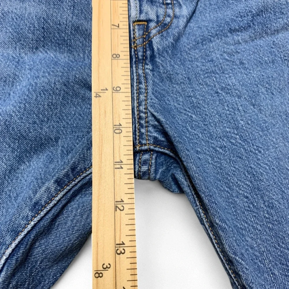 Levi's 501 90s Straight Leg Jeans Mens 27x30 Light Wash Distressed Button‎ Fly